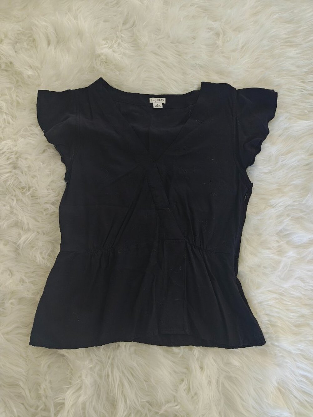 J. Crew Black Sleeveless Top, Size 8